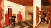 UCCELLO, Paolo Miracle of the Desecrated Host (Scene 2) t oil painting